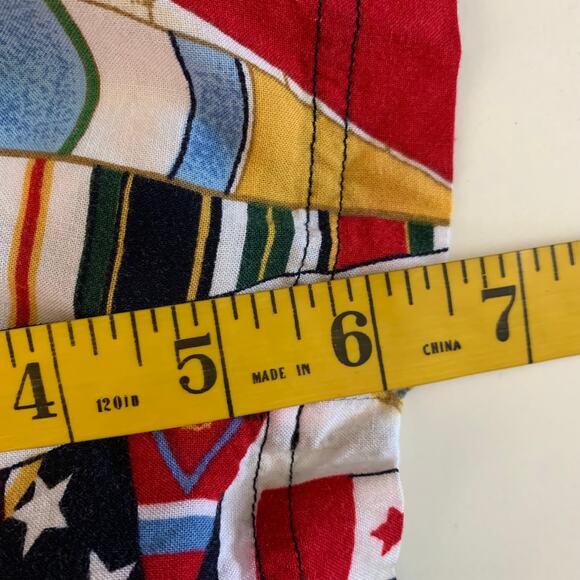 C.A. SPORT Romper M/L‎ Vintage Nautical Sail Boat Sailing Button Front Pockets - Picture 12 of 12